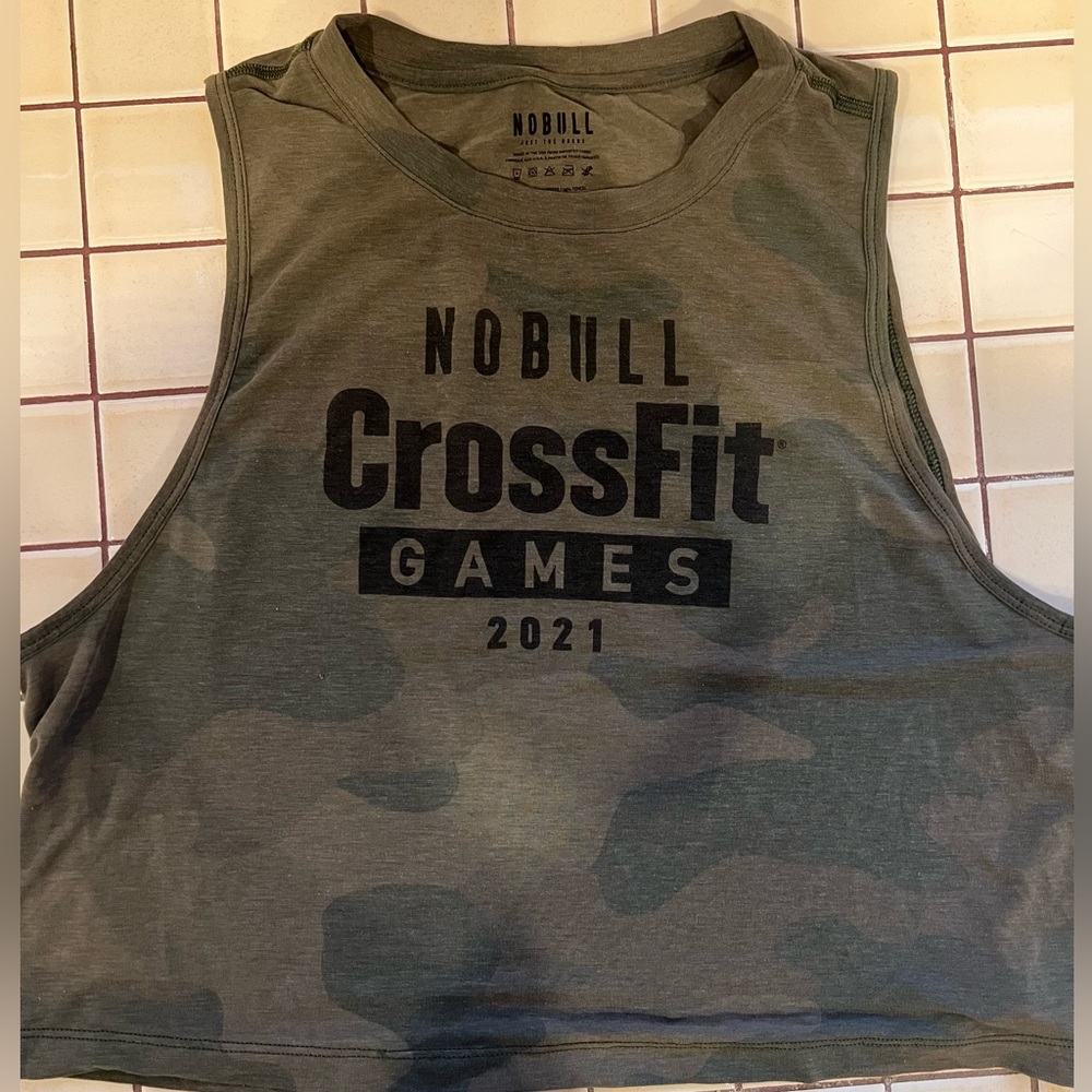 NoBull CrossFit Games Tank size M Green camo